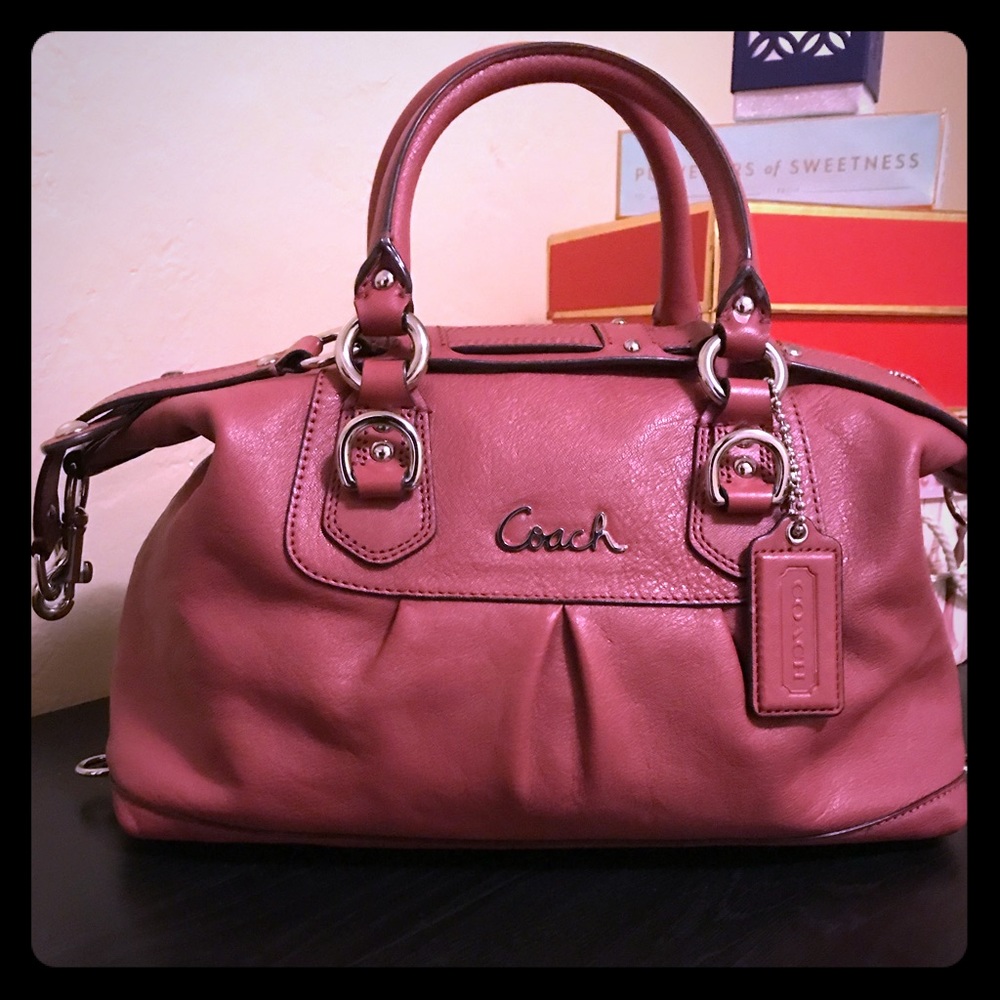 Coach Ashley Leather Satchel